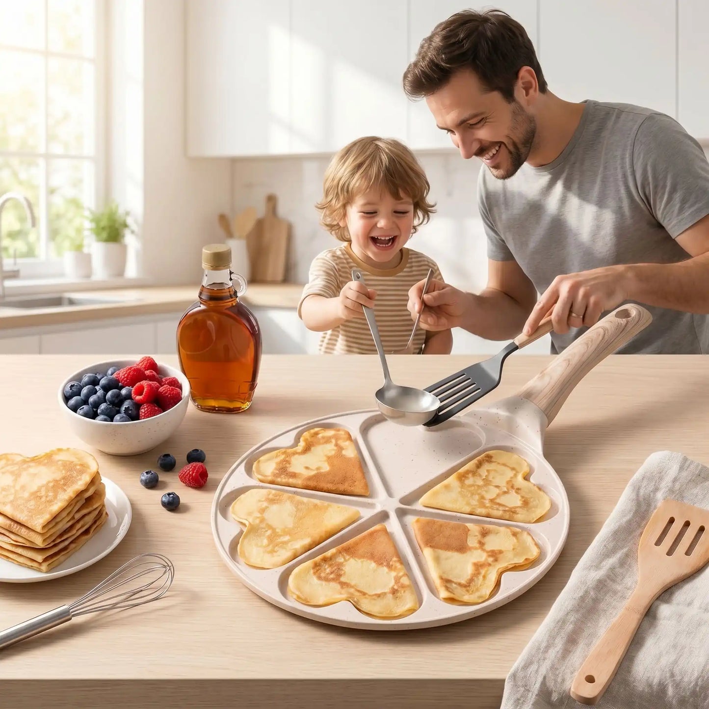 crepiere induction poele crepe coeur antiadhesive pour famille