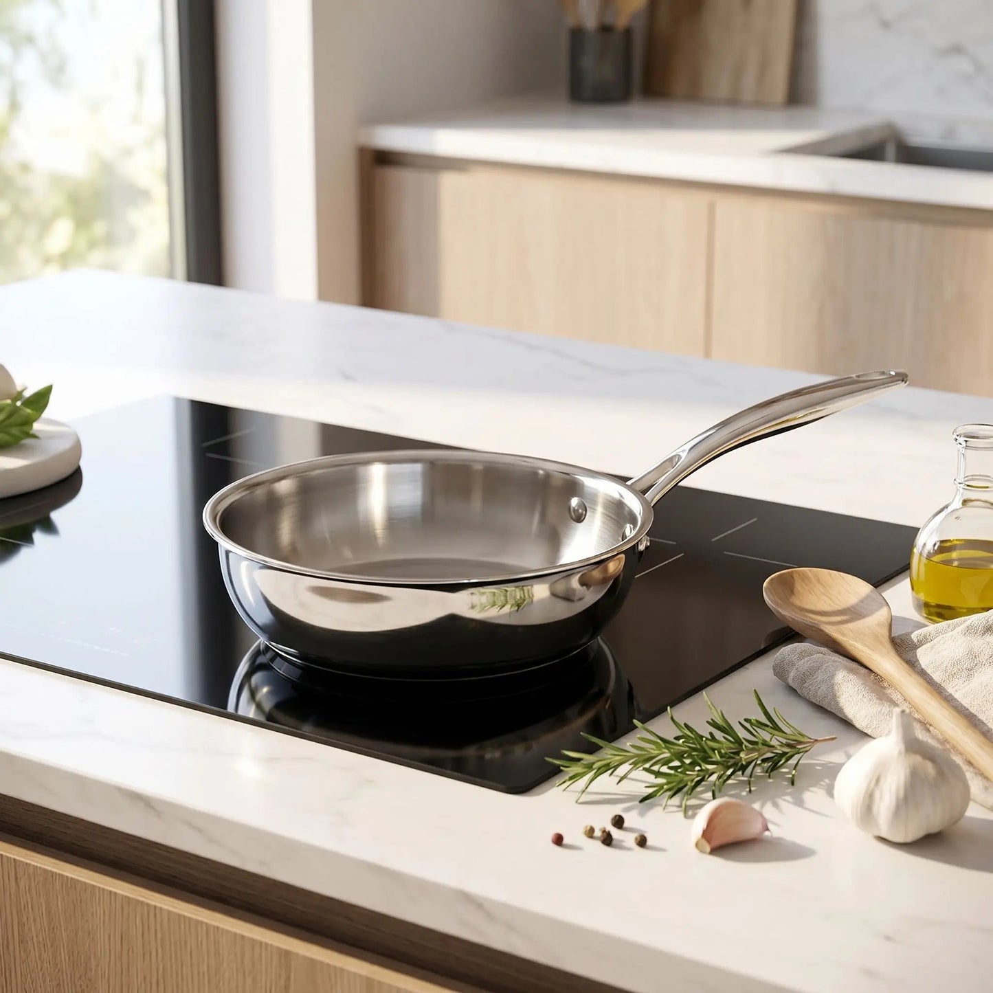 POELES EN INOX | Compatible Induction 12cm - Ma - duocuisson