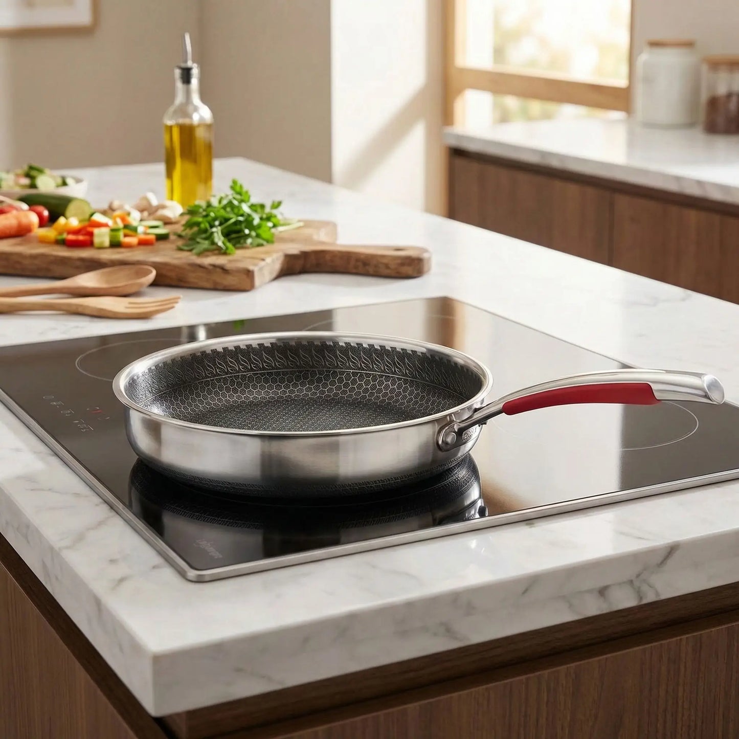 poeles en inox design professionnel