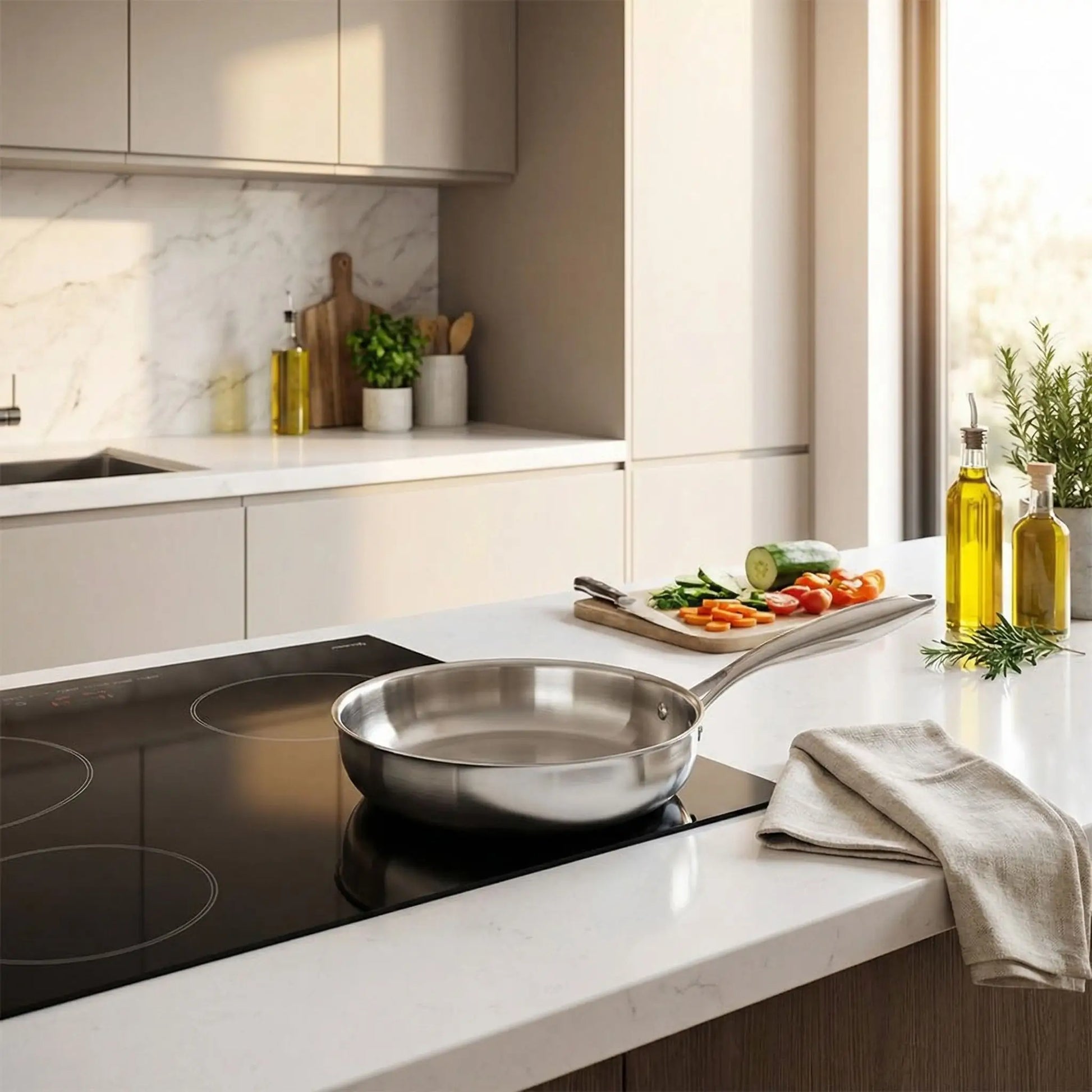 Poele inox induction performante pour une cuisson maitrisee