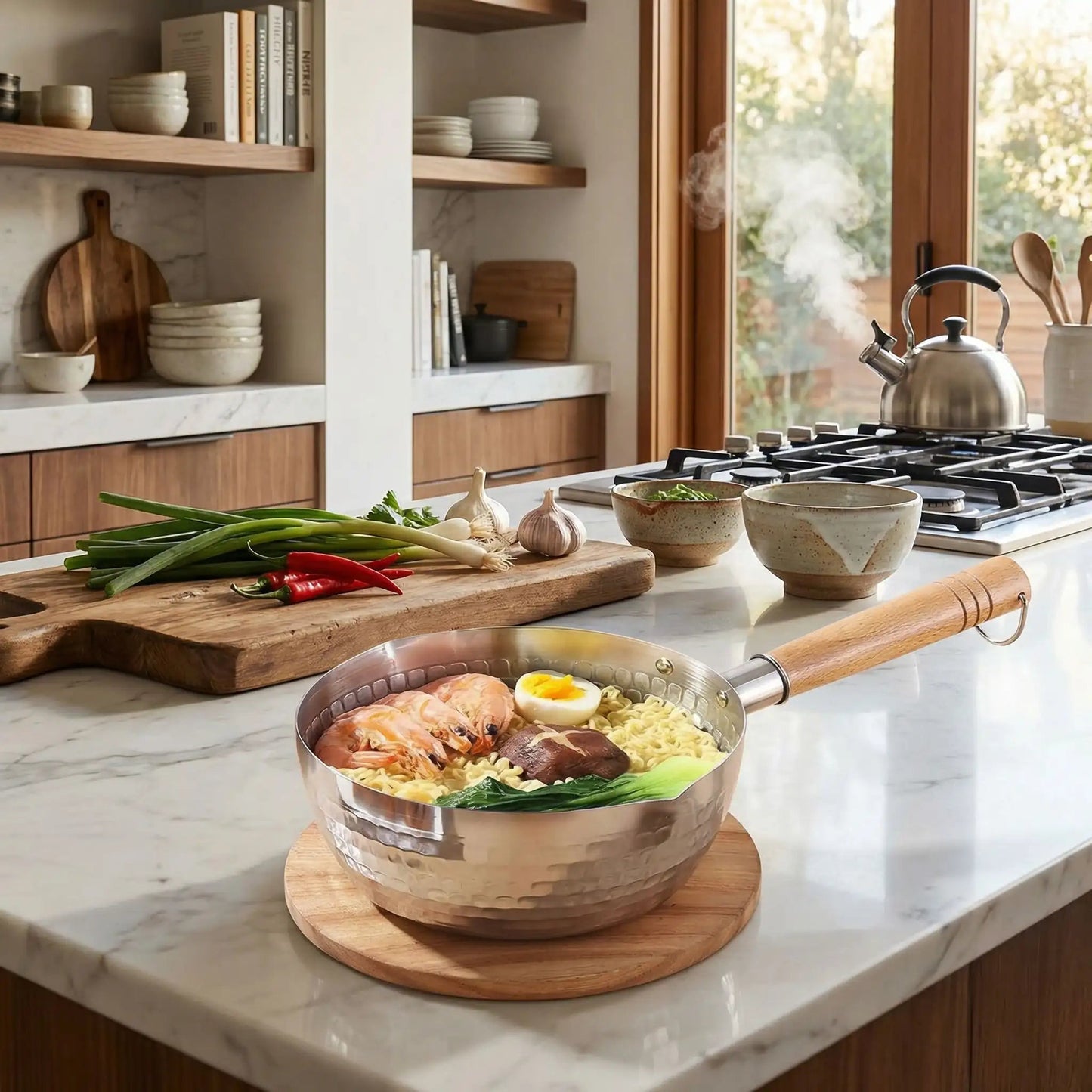 CASSEROLE EN INOX | Durable Manche Bois - Ma - duocuisson