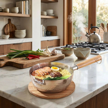CASSEROLE EN INOX | Durable Manche Bois - Ma - duocuisson