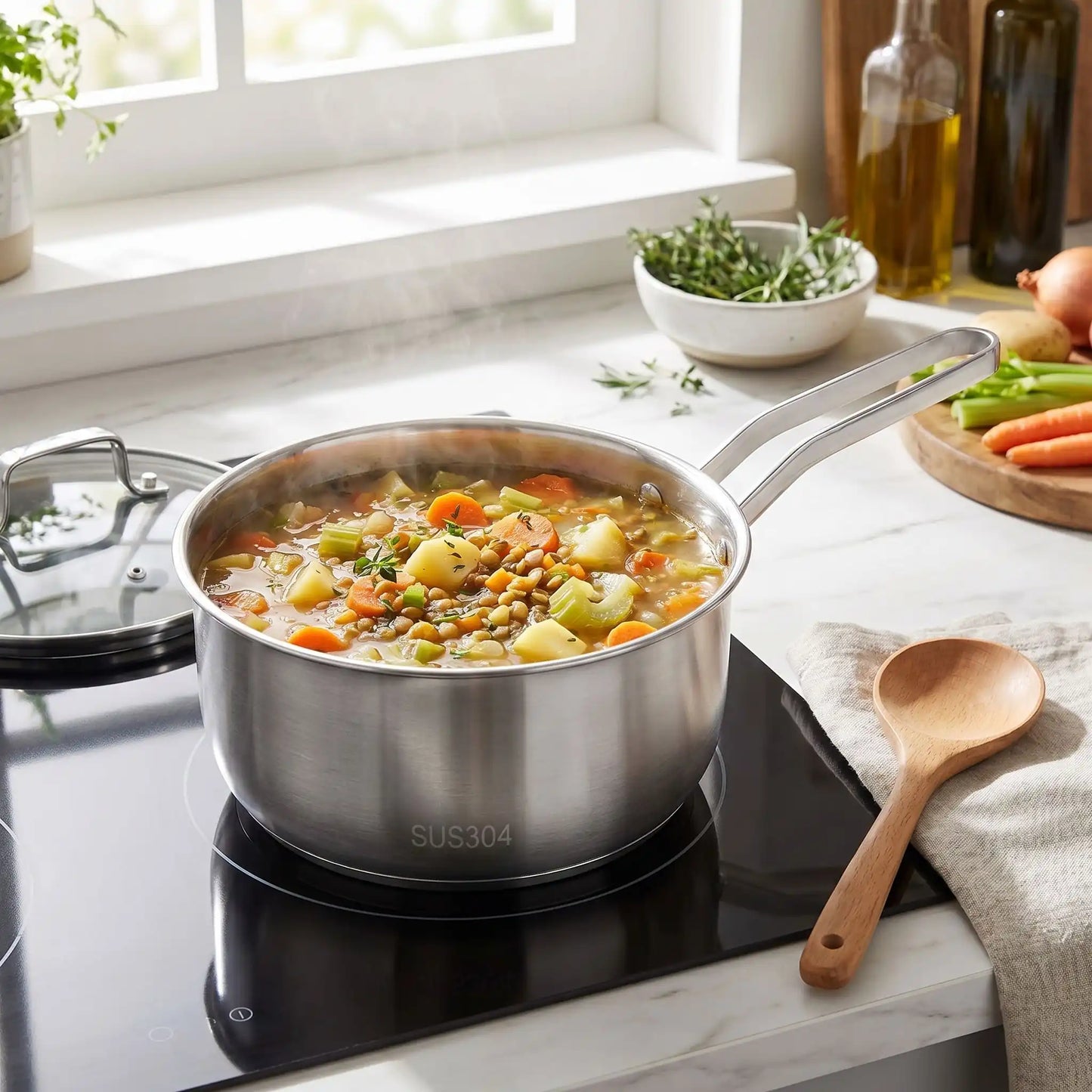 casserole inox induction compatible