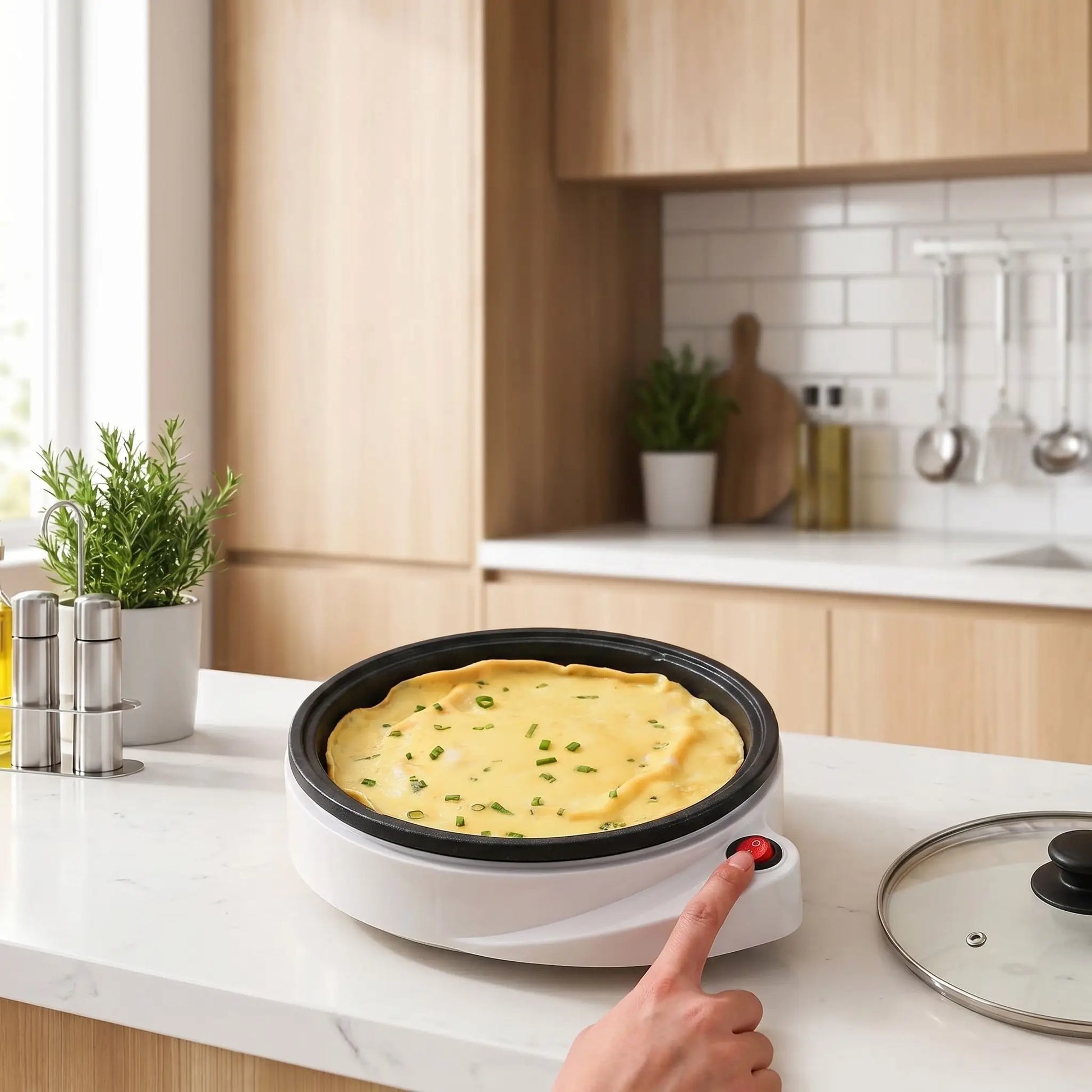 crepiere electrique antiadhesive pancakes maison