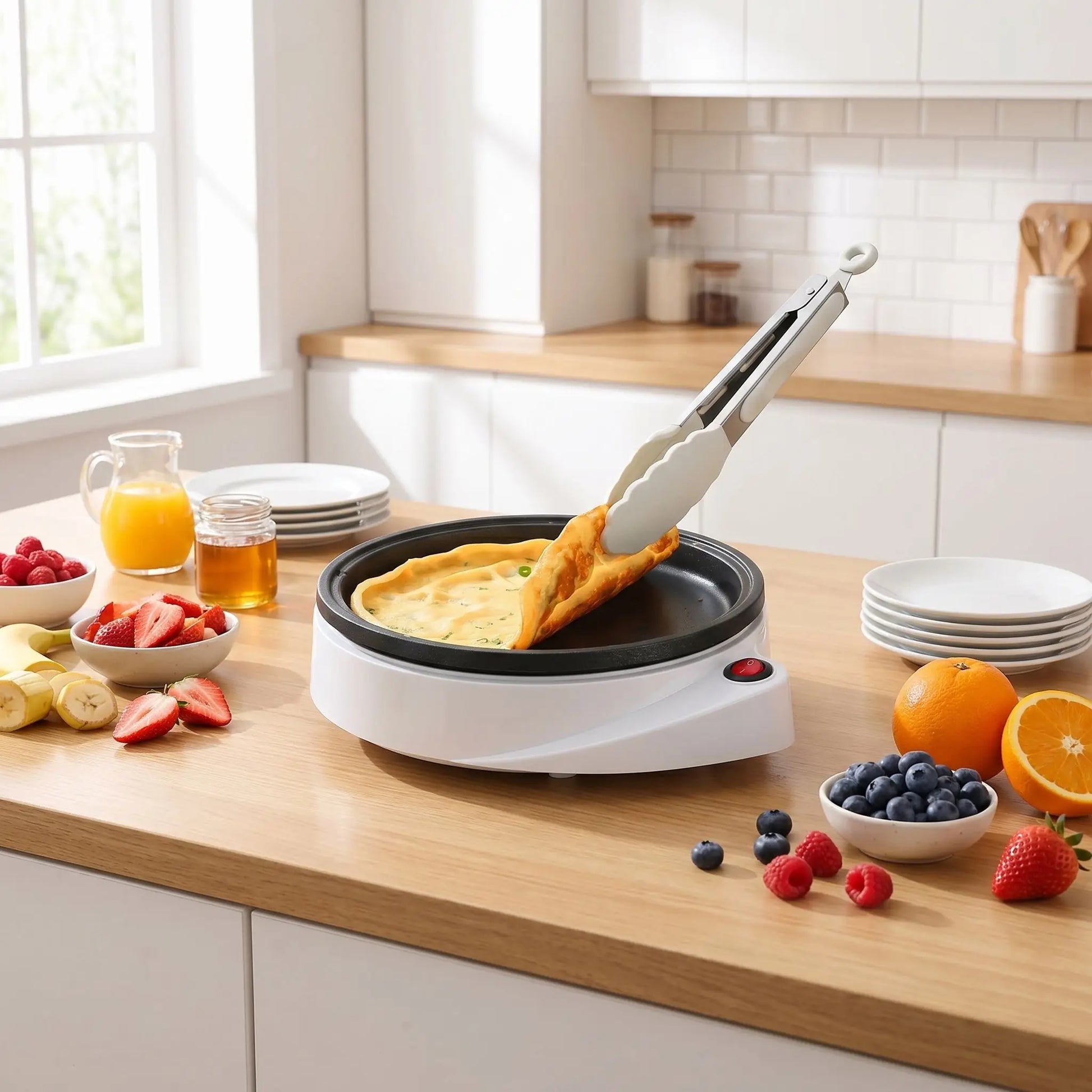 crepiere electrique design petit dejeuner gourmand