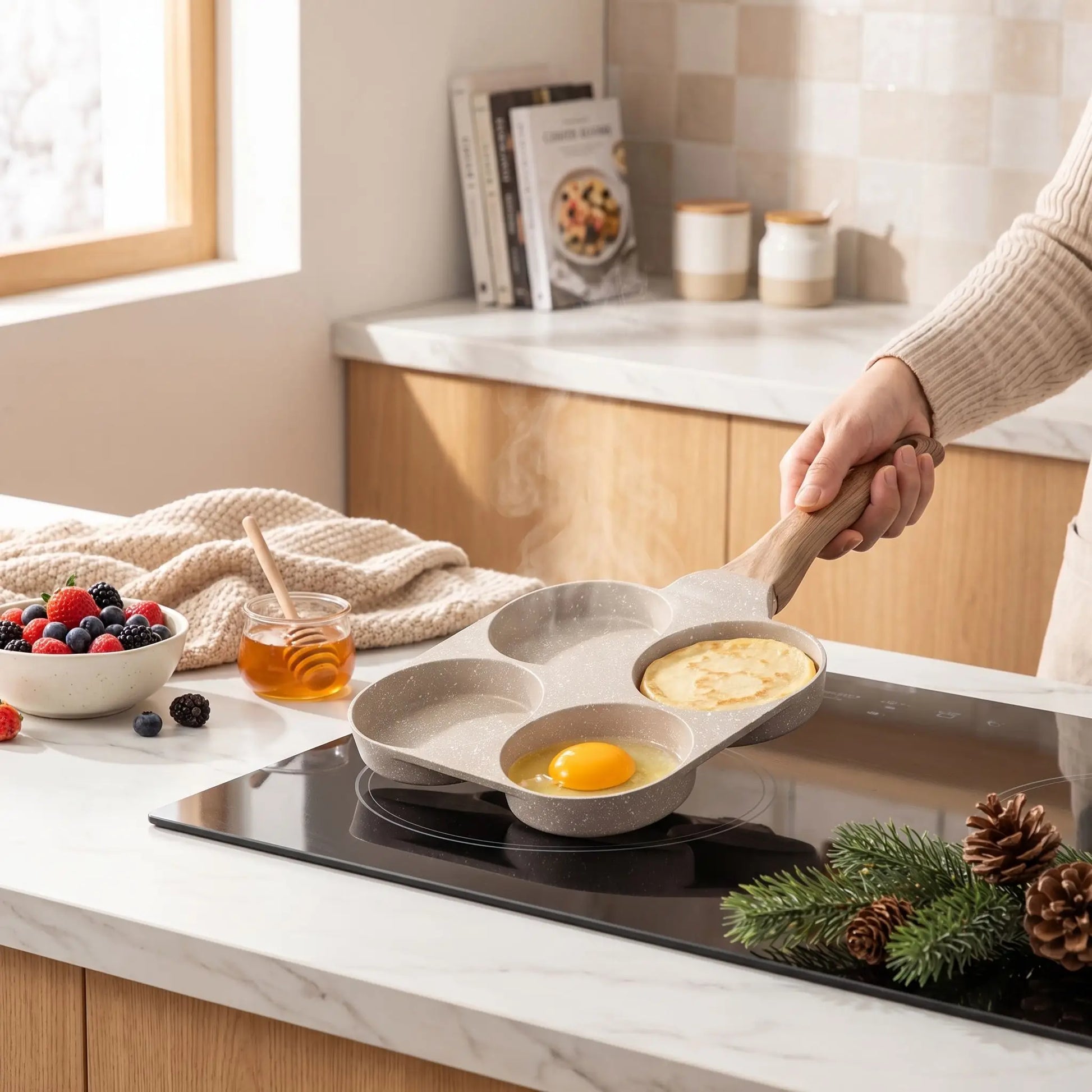 crepiere moule multi empreintes pancake oeuf mini crepe