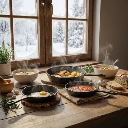 POELE EN FONTE | Trio Uniforme - Ma - duocuisson