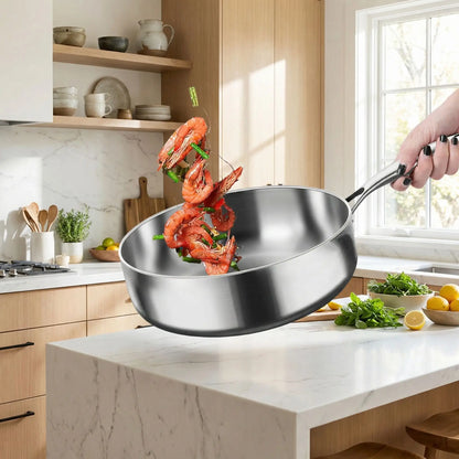 poele en inox gourmet saveurs intenses a chaque cuisson