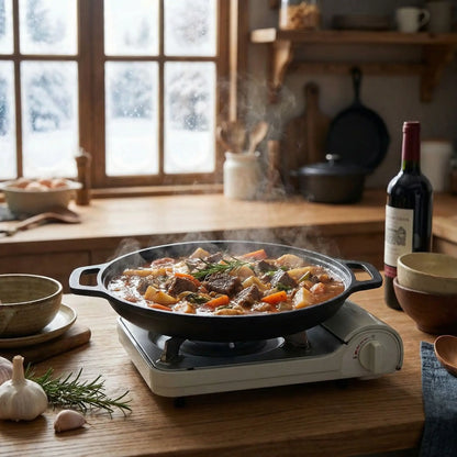 poele fonte cuisine lente rajout