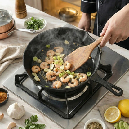 poele fonte polyvalente cuisson quotidienne