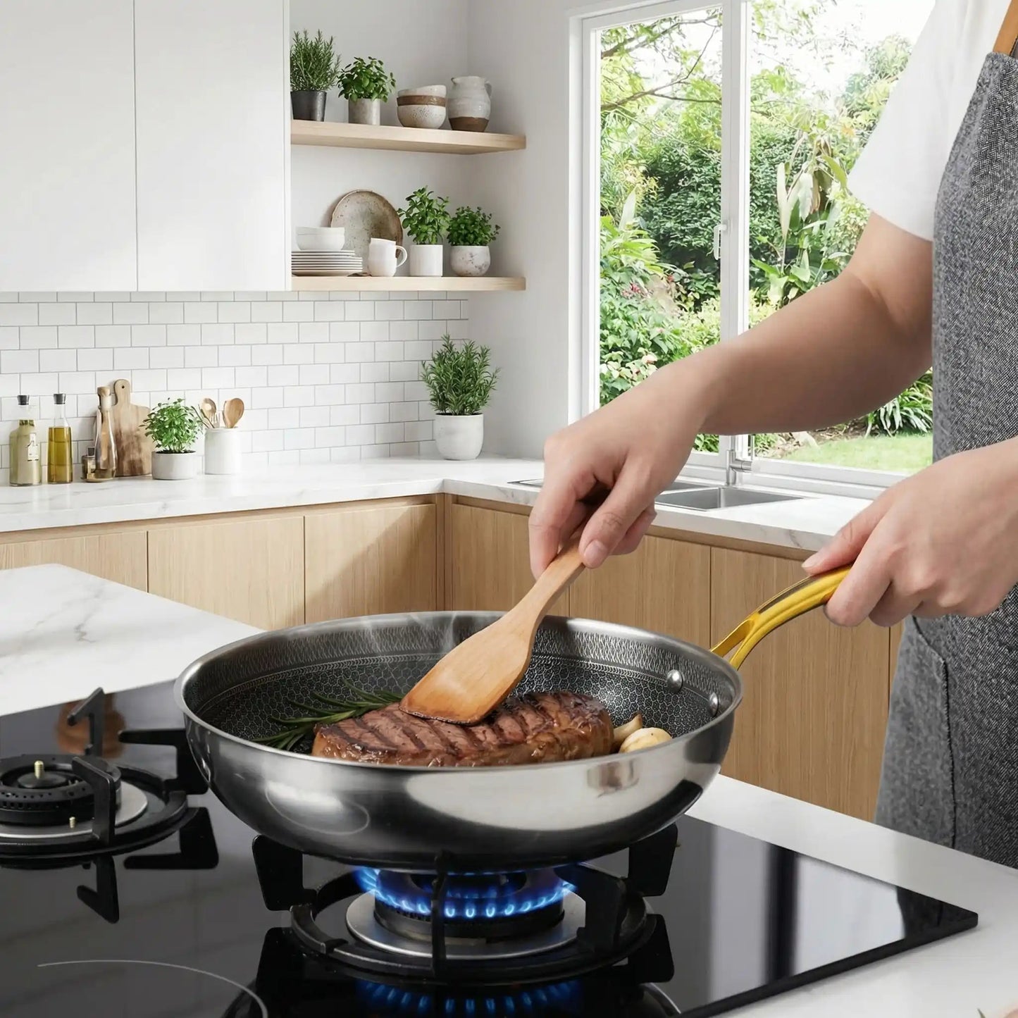 poele inox 18_10 flamme gourmand