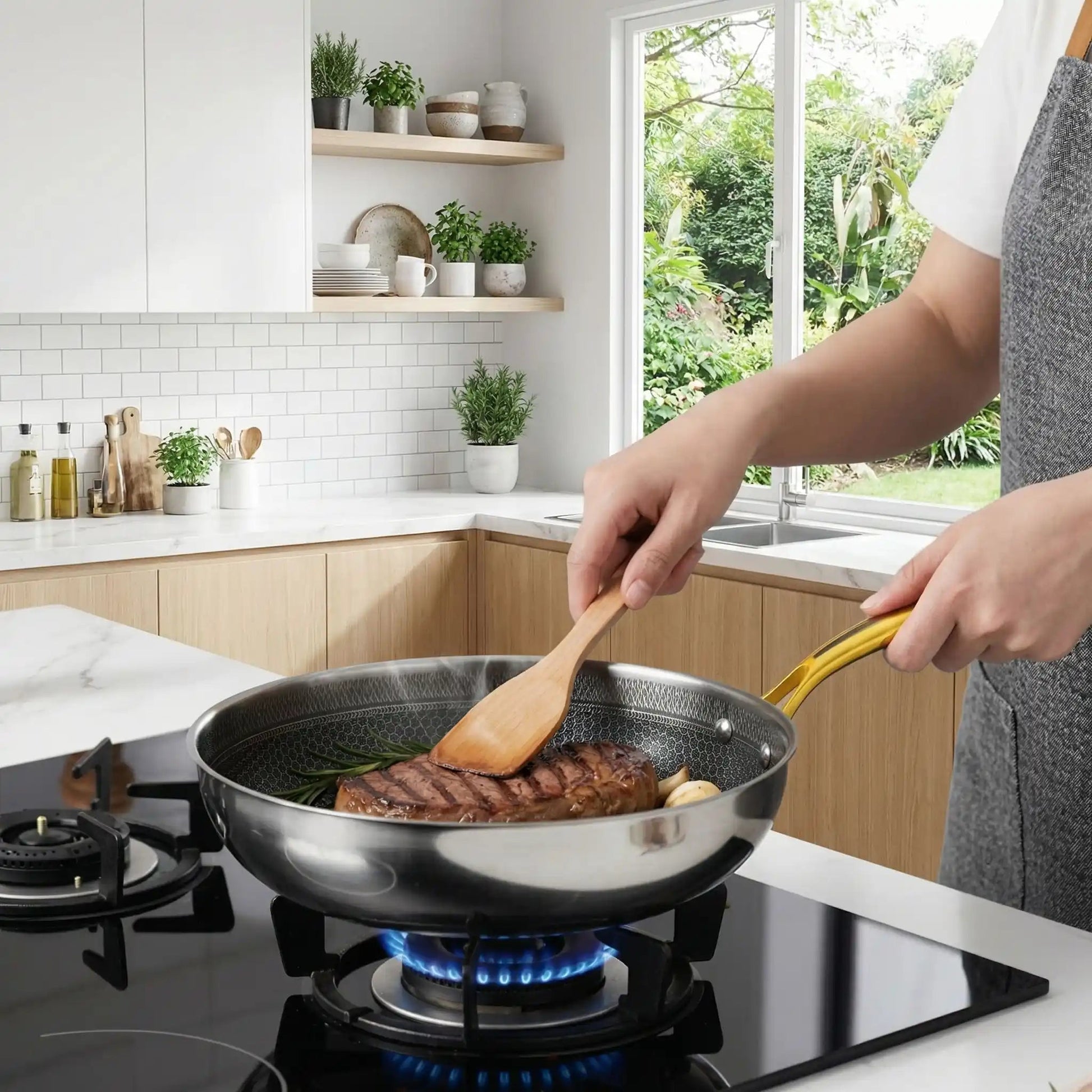 poele inox 18_10 flamme gourmand