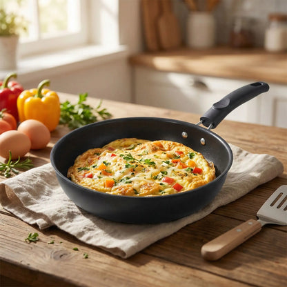 poele inox cuisson parfait pour omelette legume