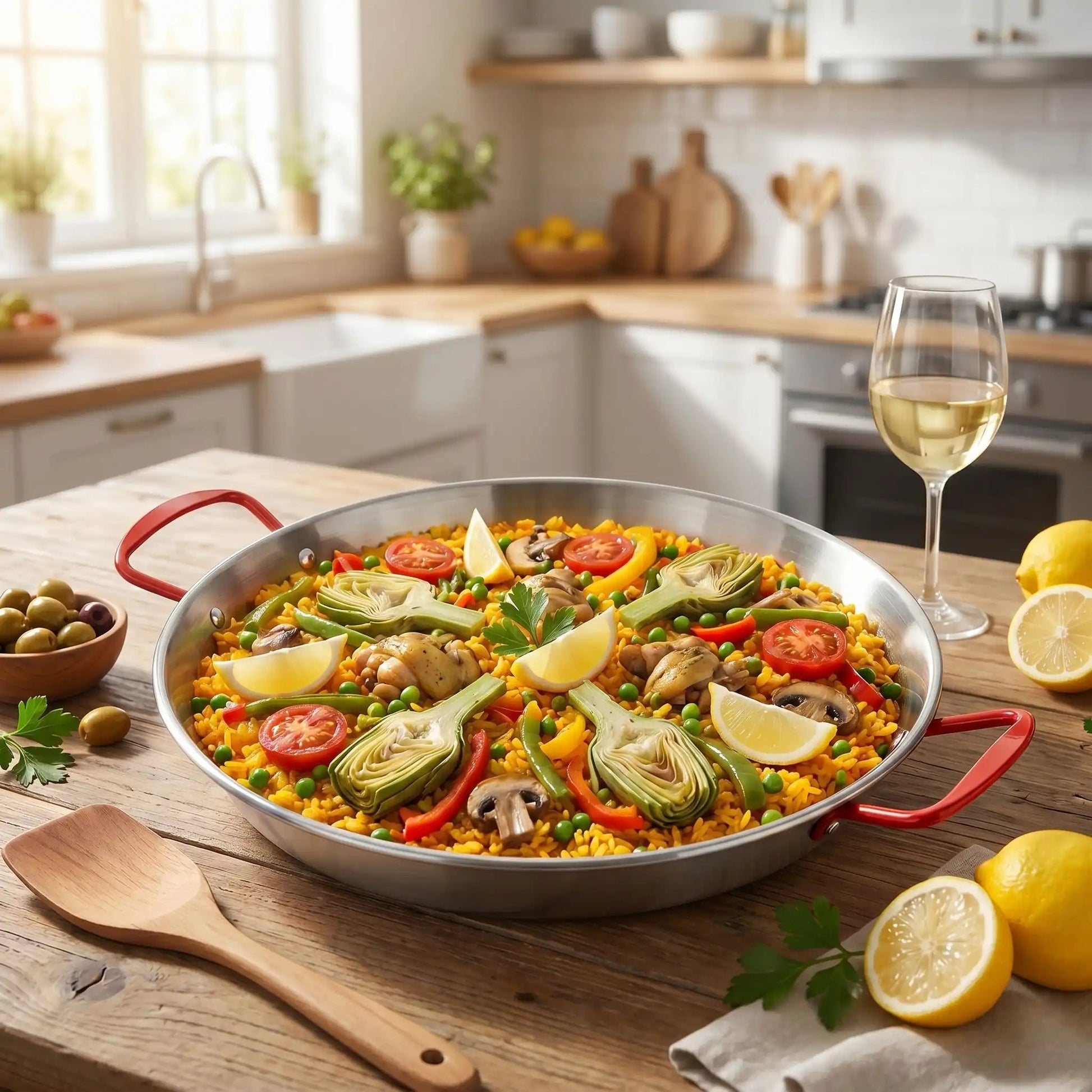 Poêle inox paella 24 cm | Valenciana - Ma-duocuisson