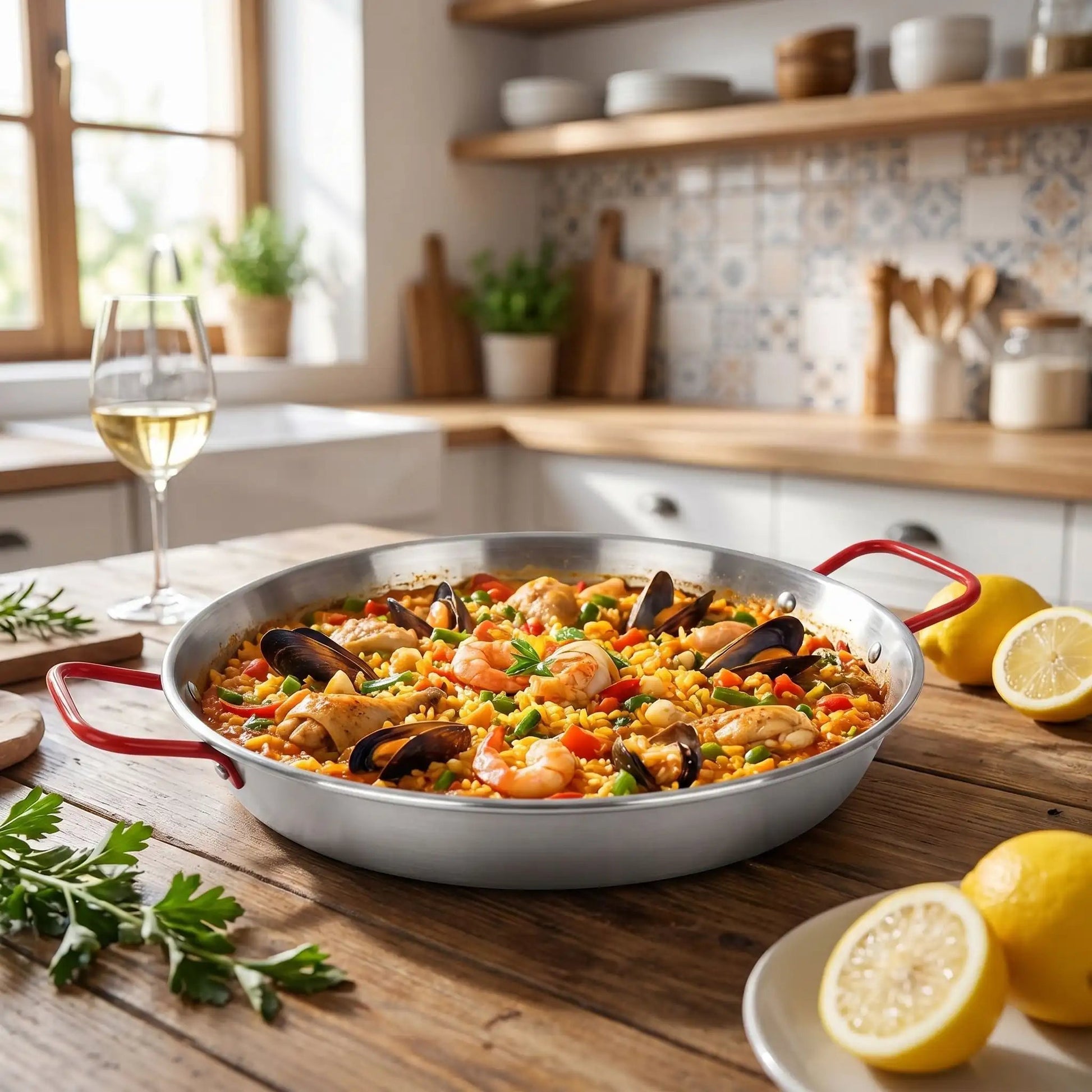 Poêle inox paella 24 cm | Valenciana - Ma-duocuisson