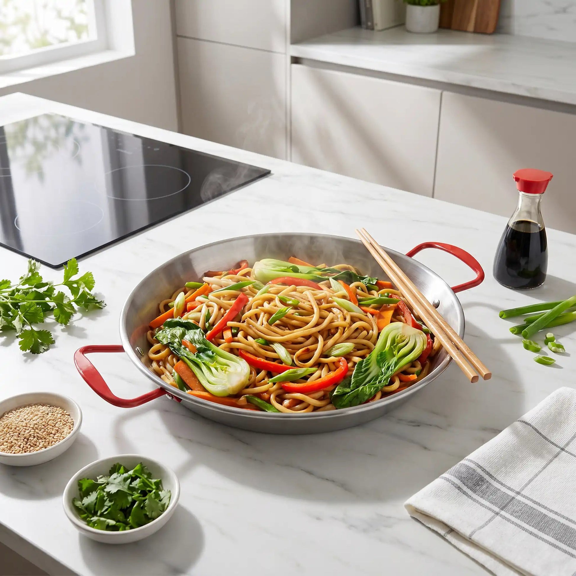 Poêle inox paella 24 cm | Valenciana - Ma-duocuisson