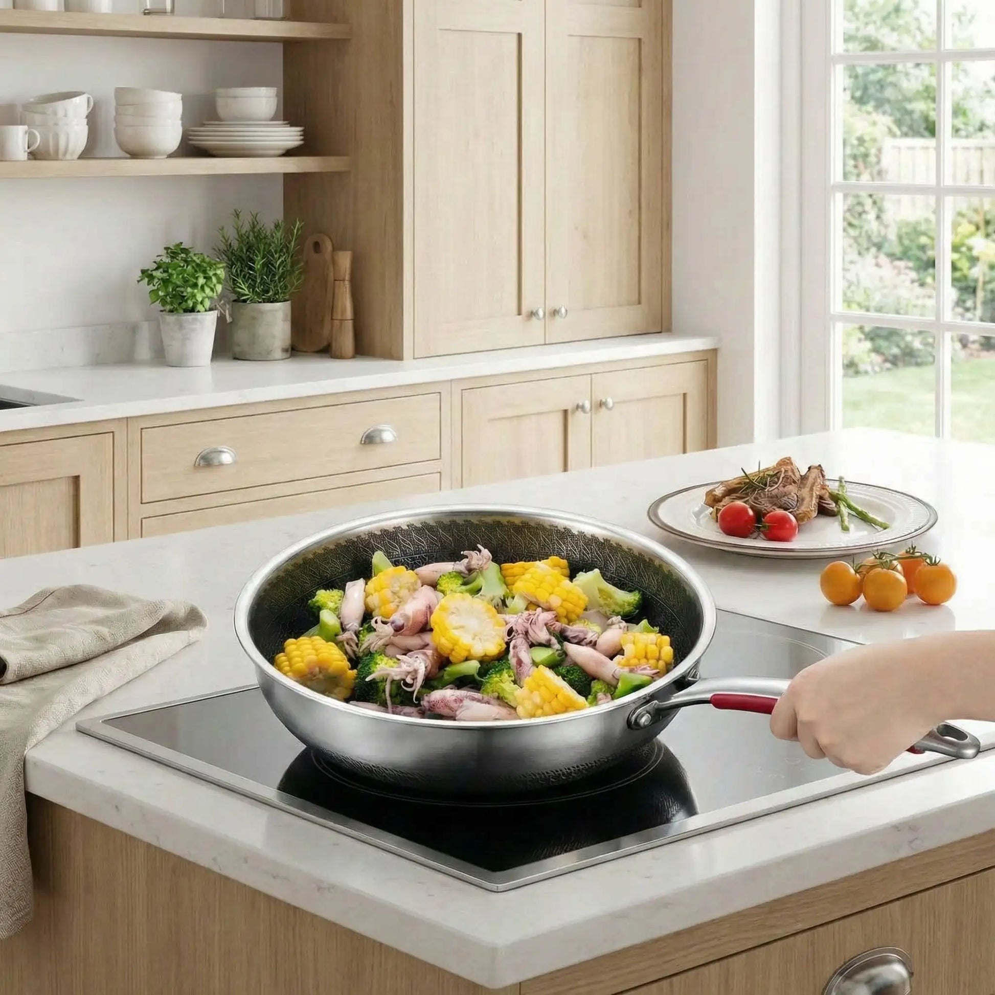 poeles en inox cuisine professionnelle