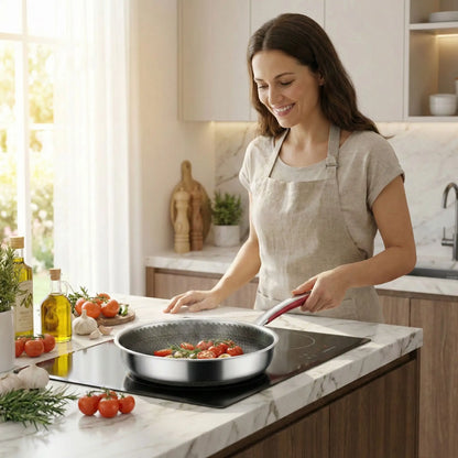 poeles en inox designe luxe