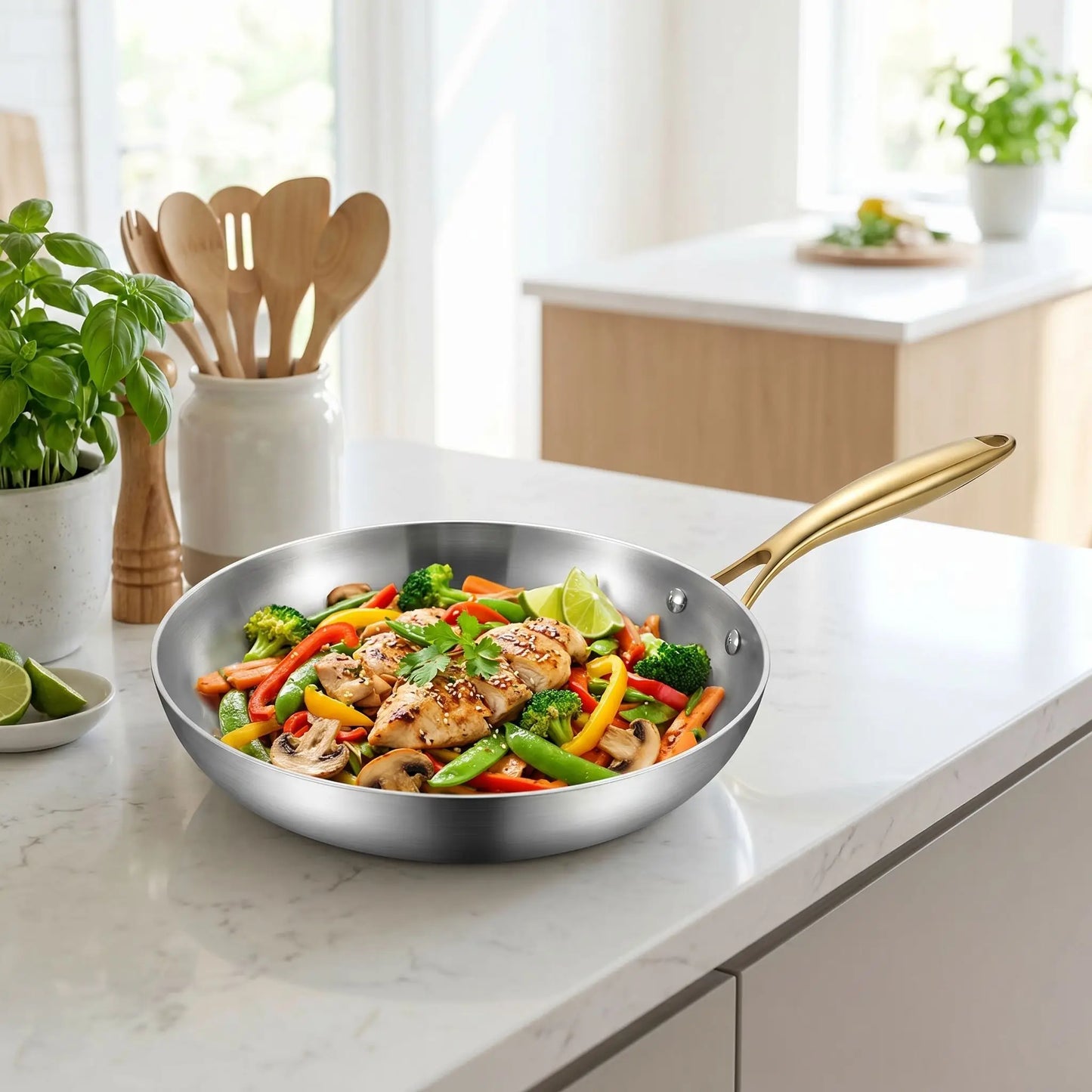 poeles en inox premium cuisine sain sans accroche