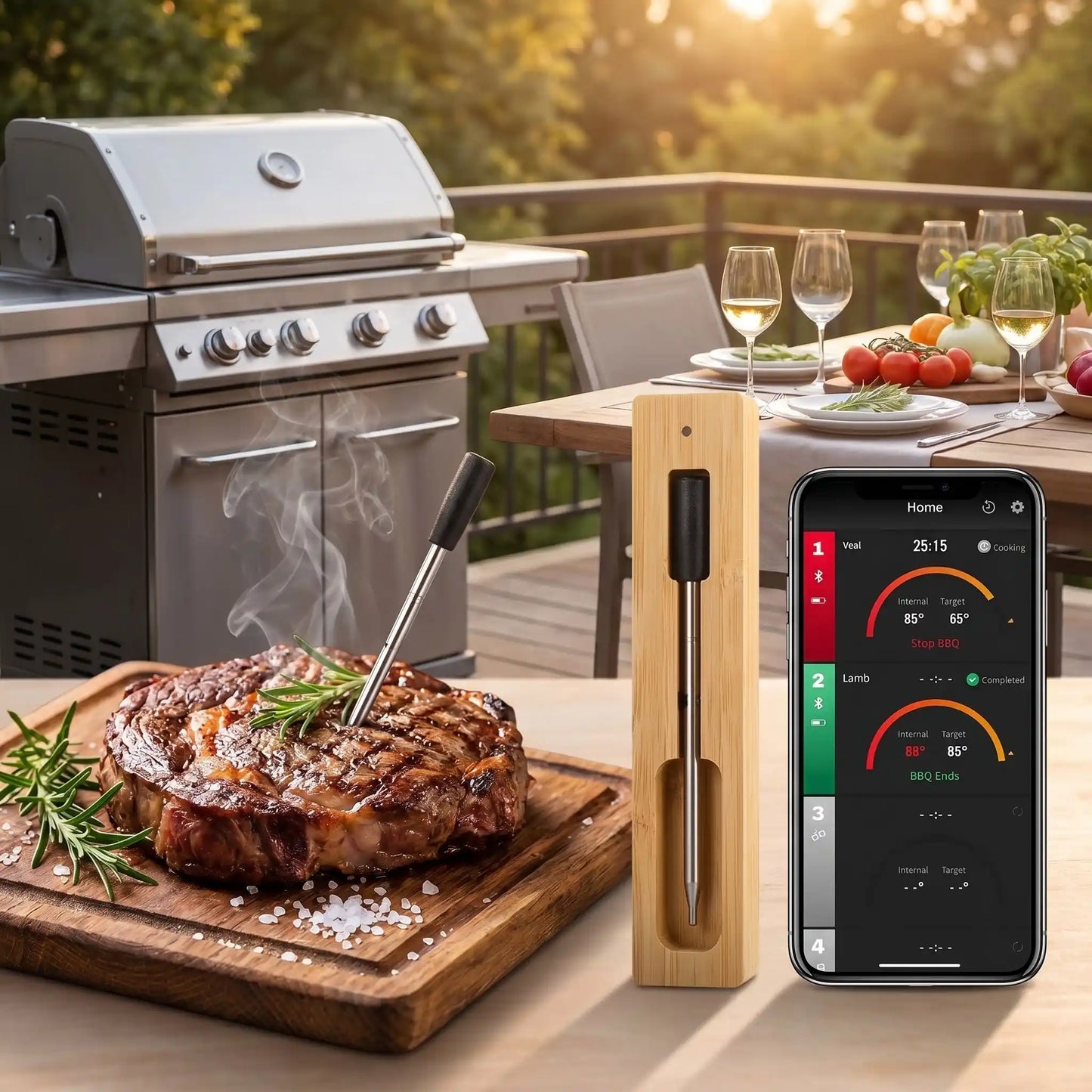 thermometre de cuisson smart bbq grill